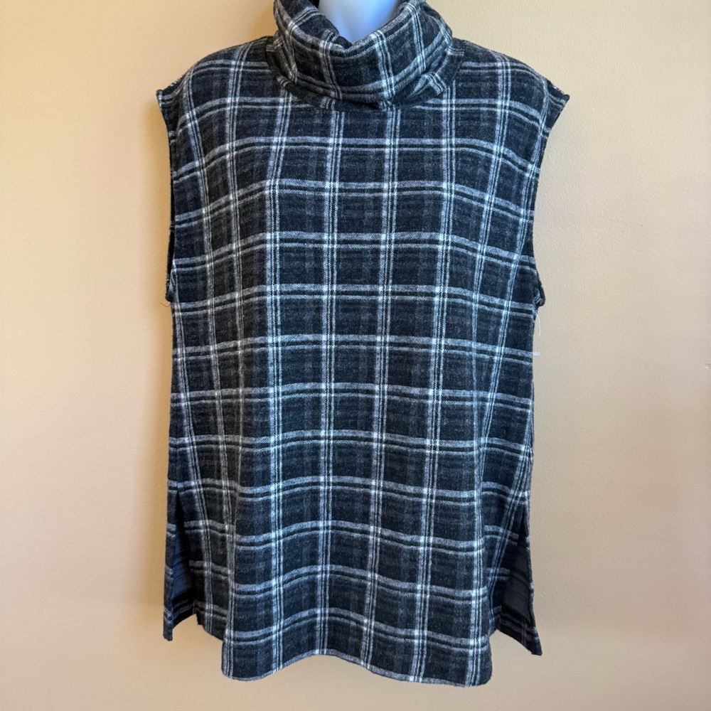 Astrologie Plaid Turtleneck Vest Size M
